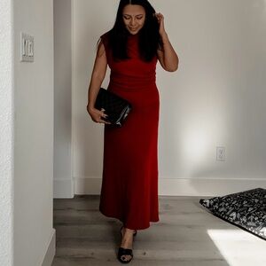 Red Sleeveless Dress (S)